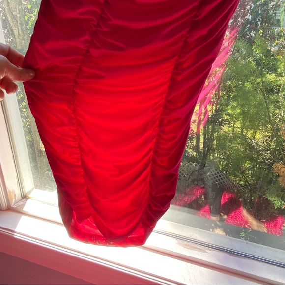 Fuchsia Ruched Mini Dress Size Small NWT - Picture 17 of 17